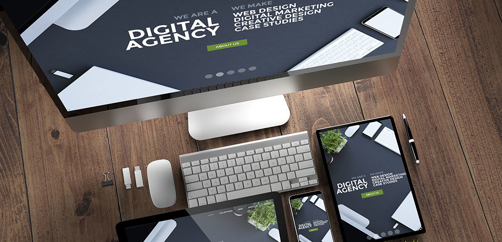 digital agency web design layout