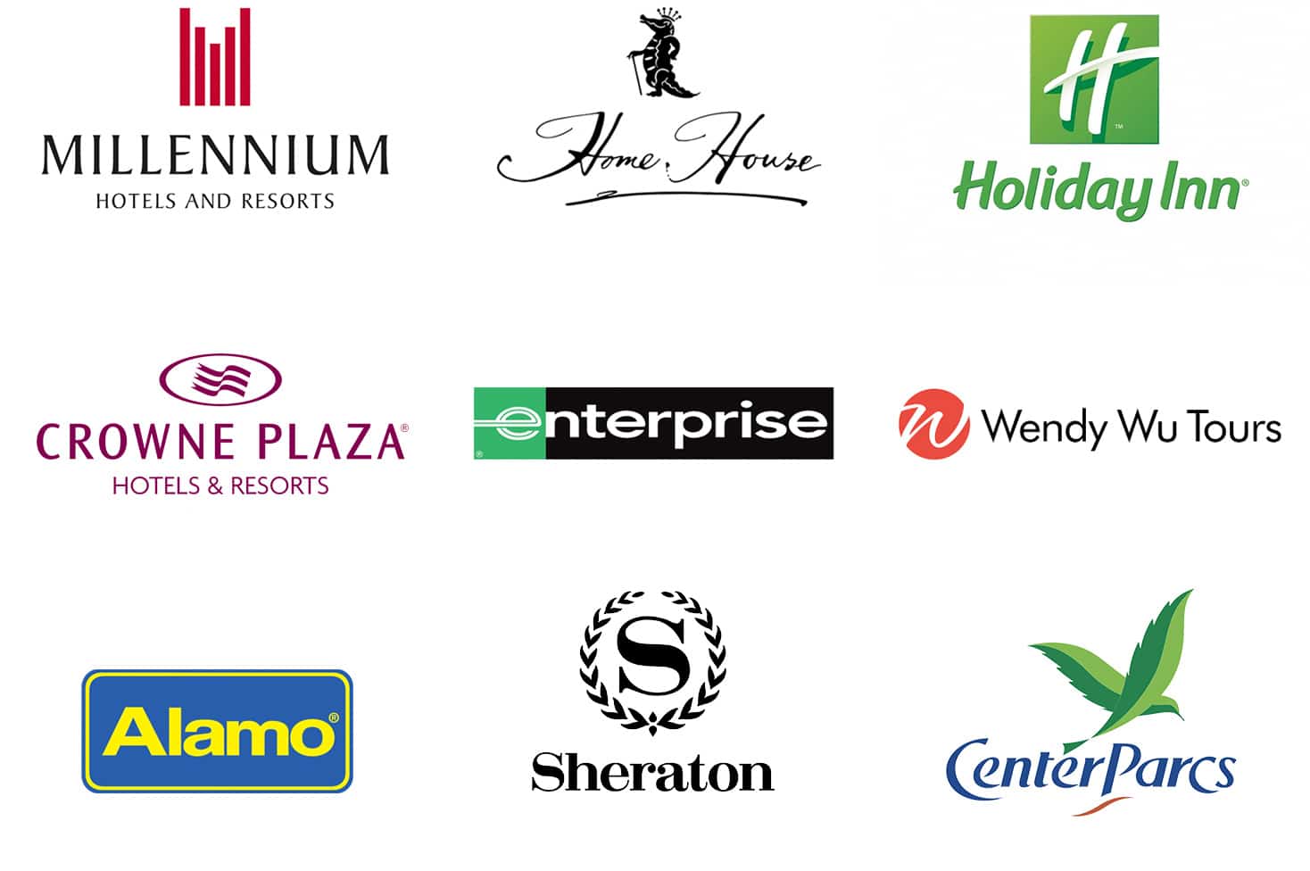 Leisure brand logos