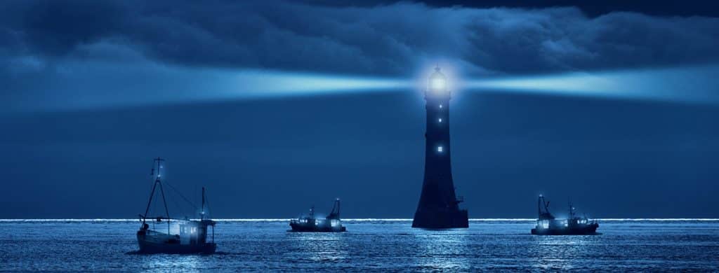 3 different stakeholders fishing at night