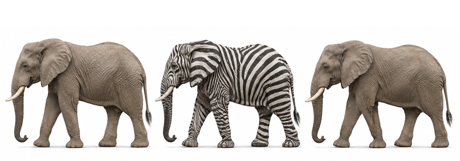 Stand out elephant